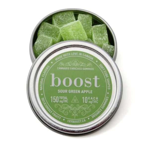 buy-edibles-online-boost-sour-green-apple-150mg.jpg Boost Edibles – THC Sour Green Apple