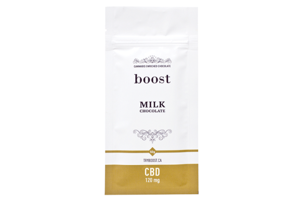 Boost Edibles – CBD Milk Chocolate 120mg